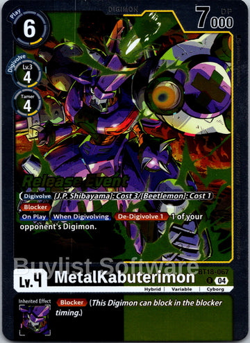MetalKabuterimon [BT18-067] [Release Special Booster 2.0] Foil
