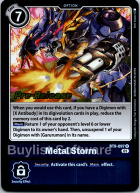 Metal Storm [BT9-097] [X Record Pre-Release Cards] Foil