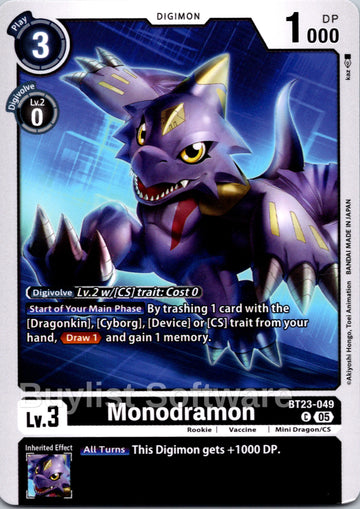 Monodramon [BT23-049] [Hackers' Slumber]