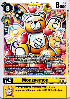Monzaemon [BT22-038] [Cyber Eden]