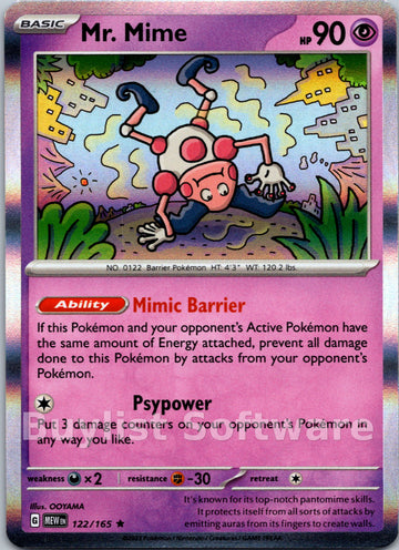 Mr. Mime [122/165] [Scarlet & Violet 151] Holofoil