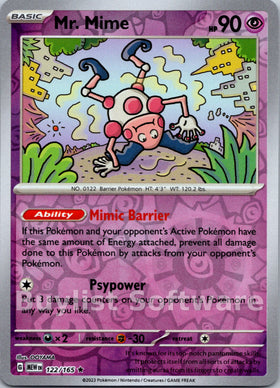 Mr. Mime [122/165] [Scarlet & Violet 151] Reverse Holofoil