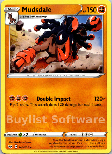 Mudsdale [106/202] [Sword & Shield Base Set]