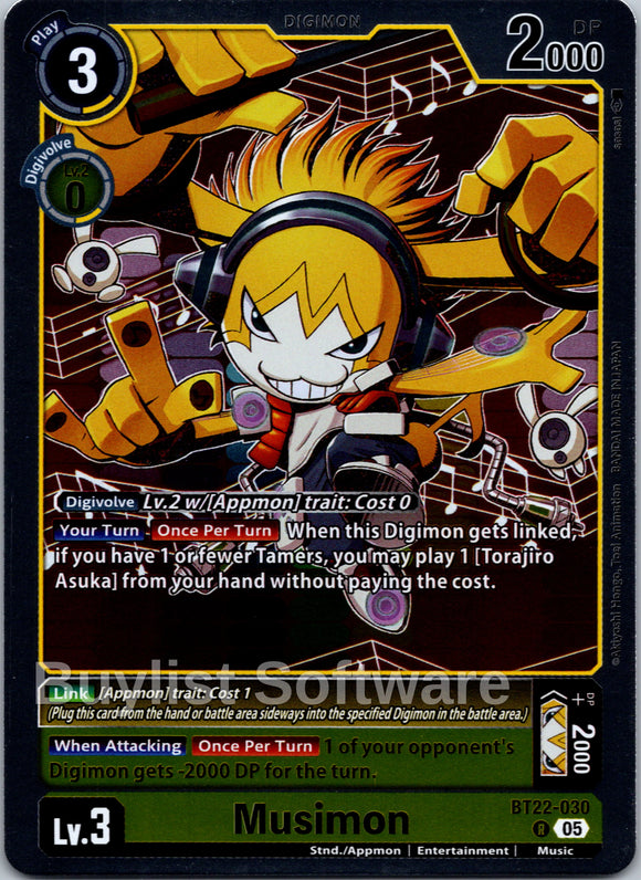 Musimon [BT22-030] [Cyber Eden] Foil
