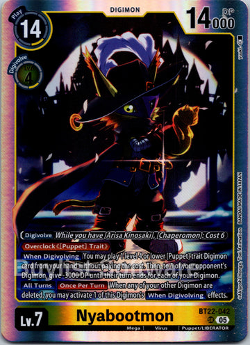 Nyabootmon [BT22-042] [Cyber Eden] Foil