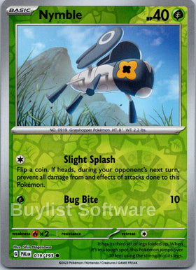 Nymble [019/193] [Paldea Evolved] Reverse Holofoil