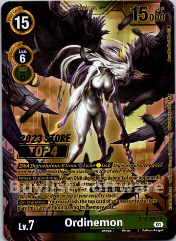 Ordinemon (2023 Store Top 4) [BT9-082] [X Record] Foil