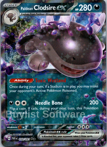 Paldean Clodsire ex [059/091] [Paldean Fates] Holofoil