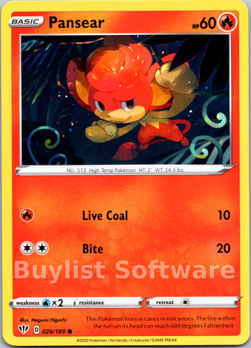 Pansear [026/189] [Darkness Ablaze]