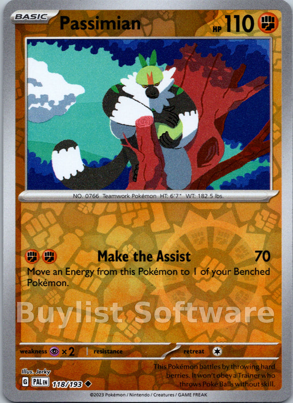 Passimian [118/193] [Paldea Evolved] Reverse Holofoil