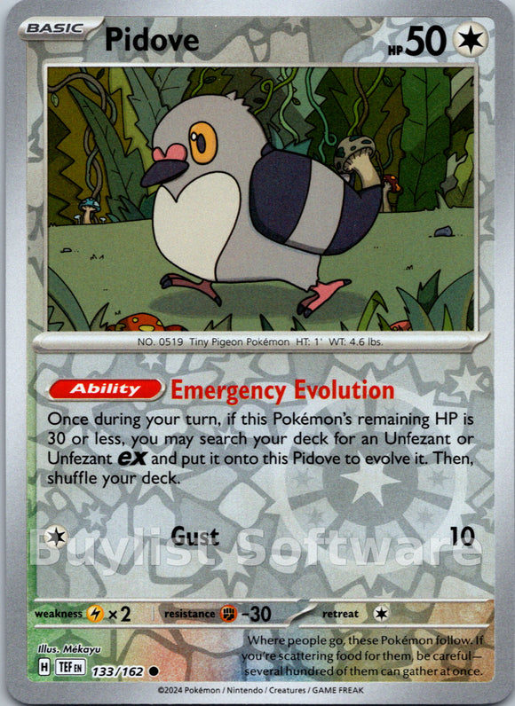 Pidove [133/162] [Temporal Forces] Reverse Holofoil