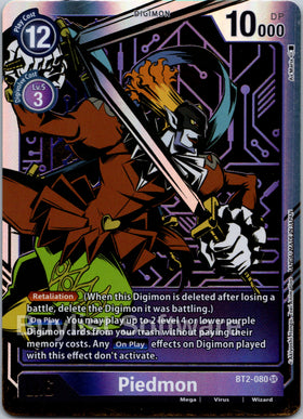 Piedmon (Alternate Art) [BT2-080] [Release Special Booster 1.0] Foil