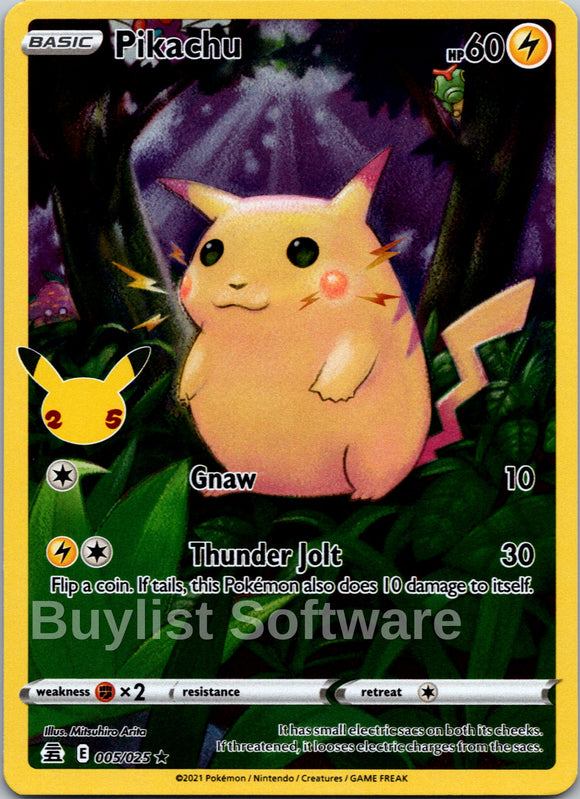 Pikachu [005/025] [Celebrations] Holofoil