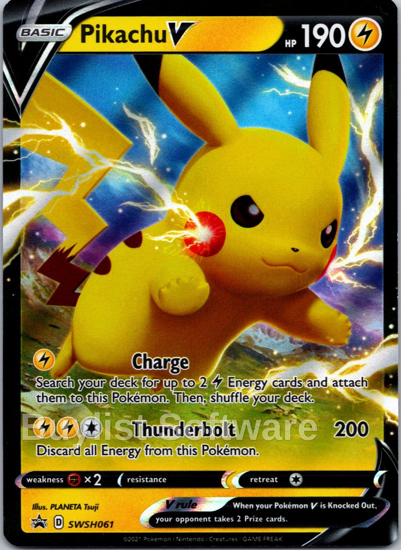 Pikachu V [SWSH061] [Sword & Shield Promo Cards] Holofoil