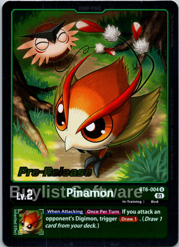 Pinamon [BT6-004] [Double Diamond Pre-Release Cards] Foil