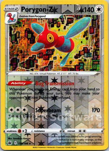 Porygon-Z [118/198] [Chilling Reign] Reverse Holofoil