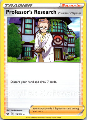 Professor's Research [178/202] [Sword & Shield Base Set]