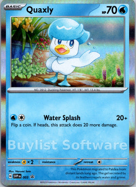 Quaxly [003] [Scarlet & Violet Promo Cards] Holofoil