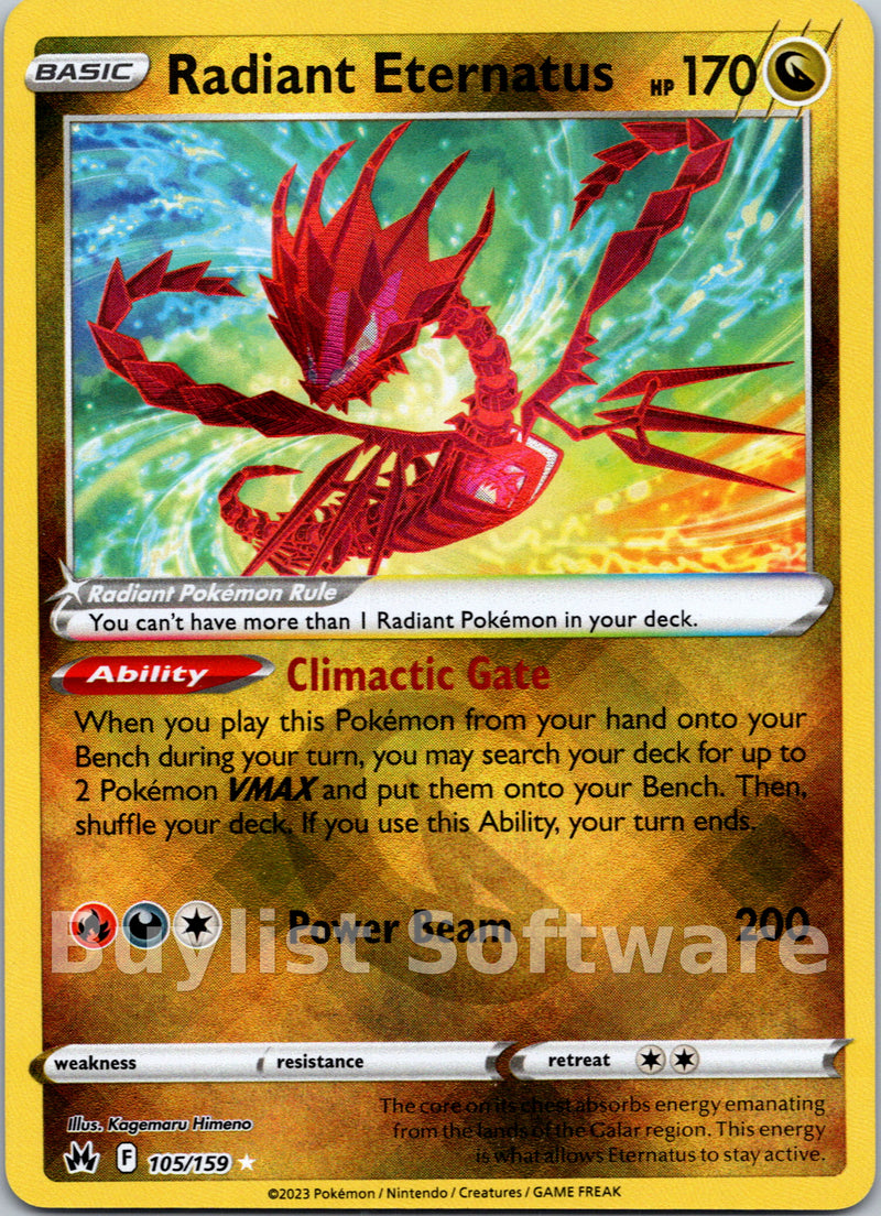 Radiant Eternatus [105/159] [Crown Zenith] Holofoil