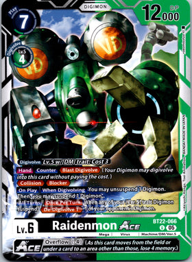 Raidenmon ACE [BT22-066] [Cyber Eden] Foil