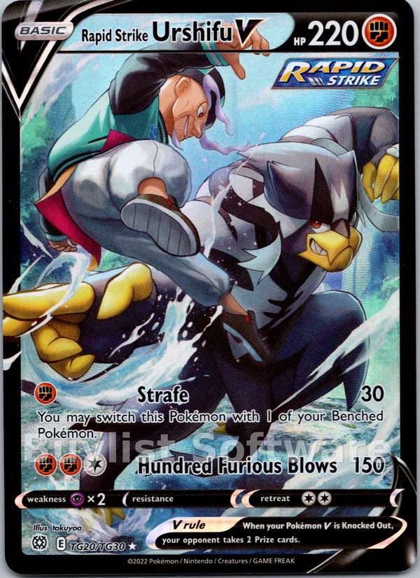 Rapid Strike Urshifu V [TG20/TG30] [Brilliant Stars Trainer Gallery] Holofoil