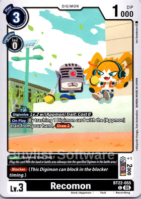 Recomon [BT22-055] [Cyber Eden]