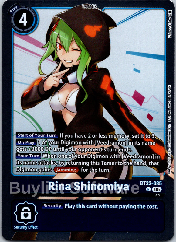 Rina Shinomiya [BT22-085] [Cyber Eden] Foil