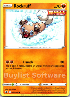 Rockruff [086/198] [Chilling Reign]