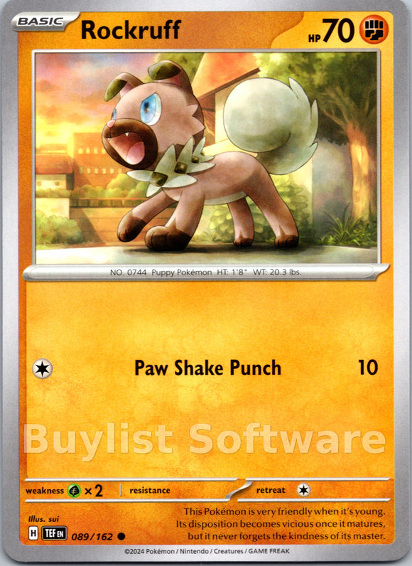 Rockruff [089/162] [Temporal Forces]
