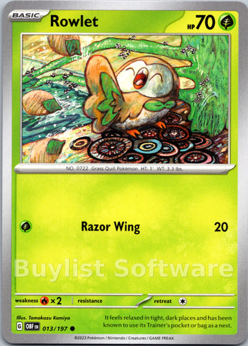 Rowlet [013/197] [Obsidian Flames]