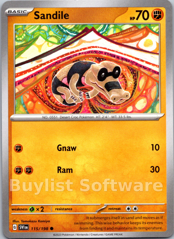 Sandile [115/198] [Scarlet & Violet Base Set]