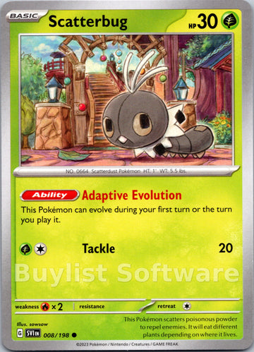 Scatterbug [008/198] [Scarlet & Violet Base Set]