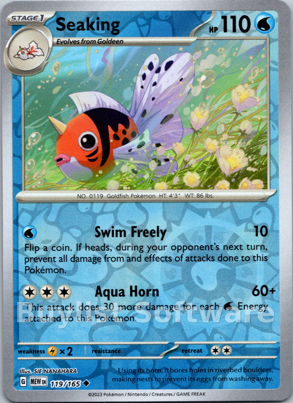 Seaking [119/165] [Scarlet & Violet 151] Reverse Holofoil