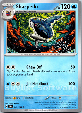 Sharpedo [043/162] [Temporal Forces]