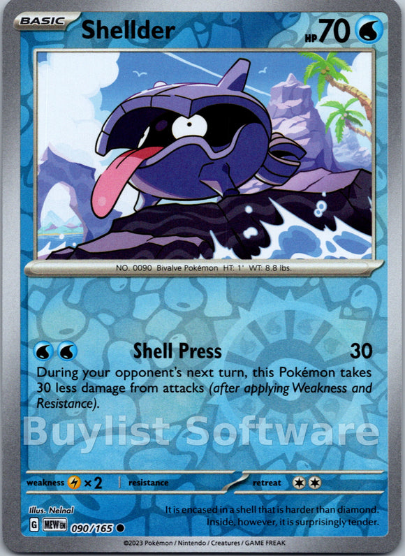 Shellder [090/165] [Scarlet & Violet 151] Reverse Holofoil