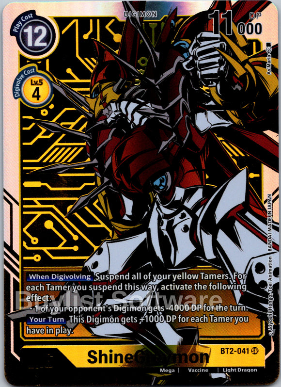 ShineGreymon (Alternate Art) [BT2-041] [Release Special Booster 1.5] Foil