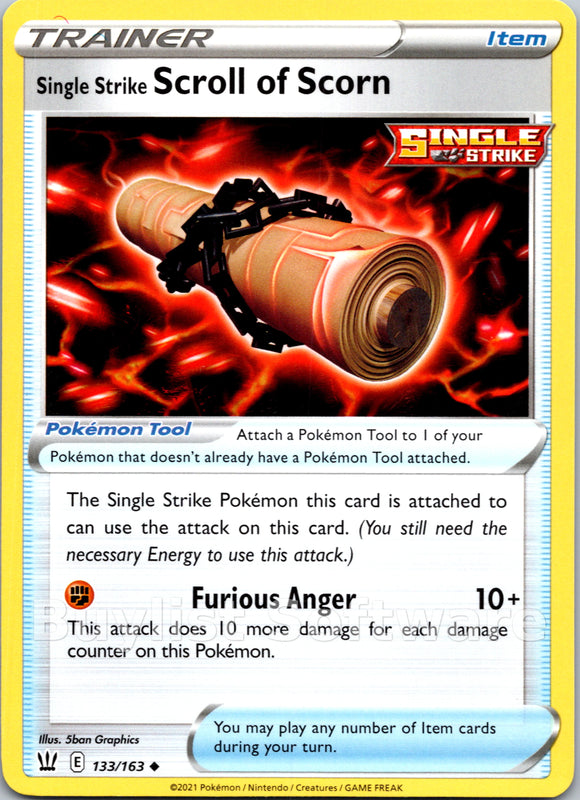 Single Strike Scroll of Scorn [133/163] [Battle Styles]