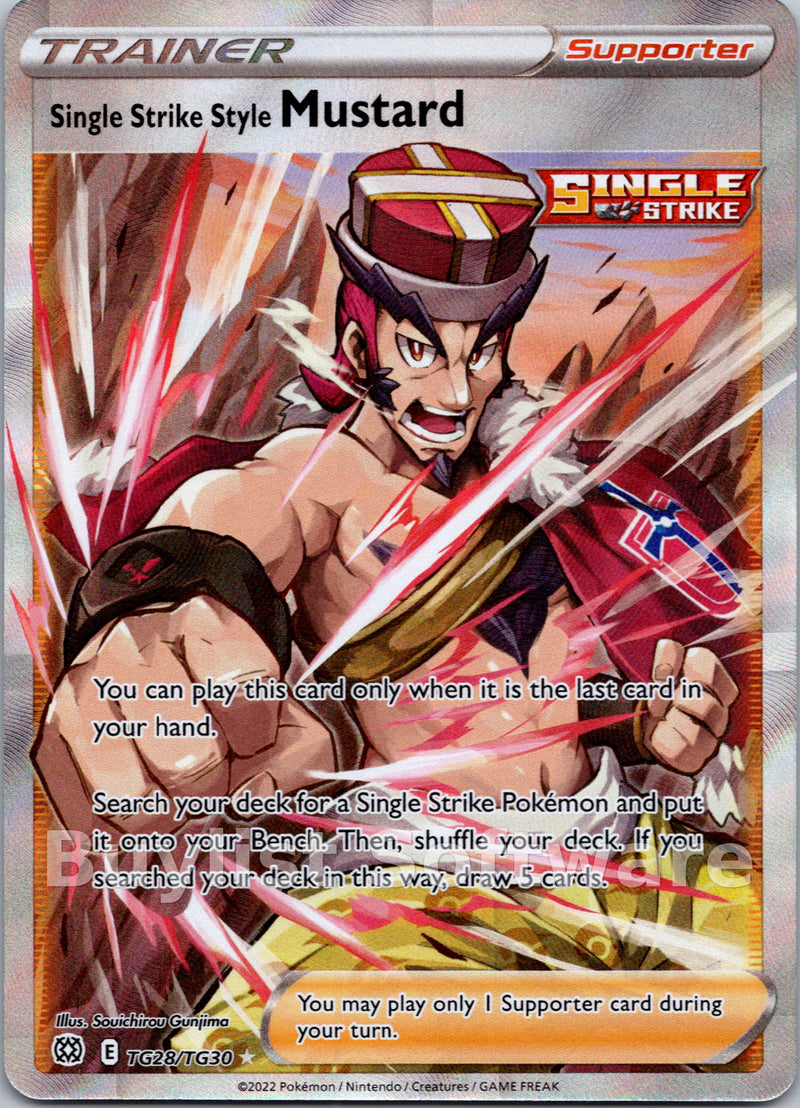 Single Strike Style Mustard [TG28/TG30] [Brilliant Stars Trainer Gallery] Holofoil