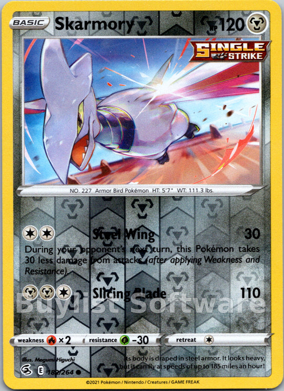 Skarmory [182/264] [Fusion Strike] Reverse Holofoil