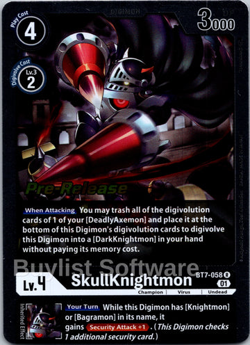 SkullKnightmon [BT7-058] [Next Adventure Pre-Release Cards] Foil
