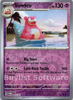 Slowbro [080/165] [Scarlet & Violet 151] Reverse Holofoil