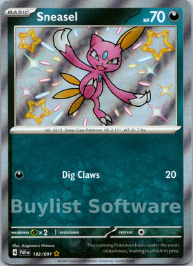Sneasel [182/091] [Paldean Fates] Holofoil