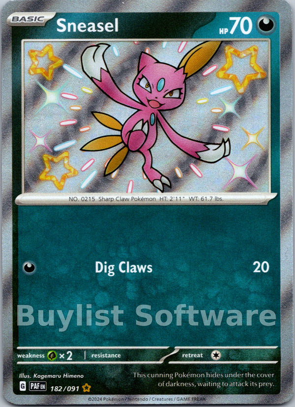 Sneasel [182/091] [Paldean Fates] Holofoil