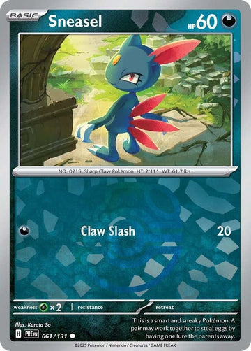 Sneasel (Master Ball Pattern) [061/131] [Prismatic Evolutions] Holofoil