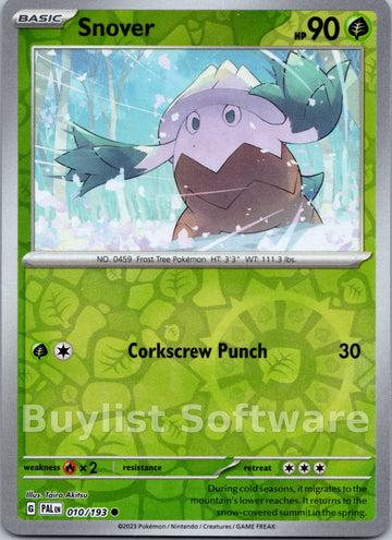 Snover [010/193] [Paldea Evolved] Reverse Holofoil