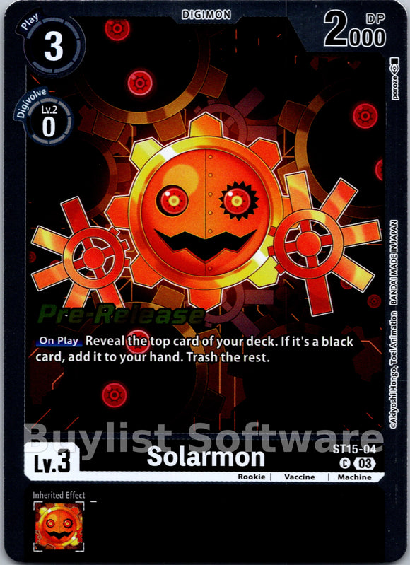 Solarmon [ST15-04] [Starter Deck 15: Dragon of Courage Pre-Release Cards] Foil