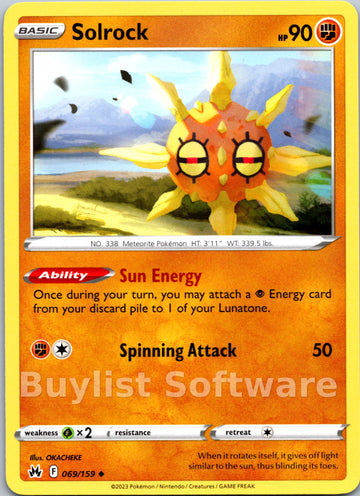 Solrock [069/159] [Crown Zenith]