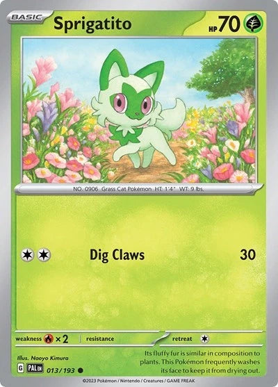Sprigatito (Summer 2023 Collector Chest) [013/193] [Paldea Evolved] Holofoil