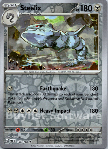 Steelix [125/182] [Paradox Rift] Reverse Holofoil