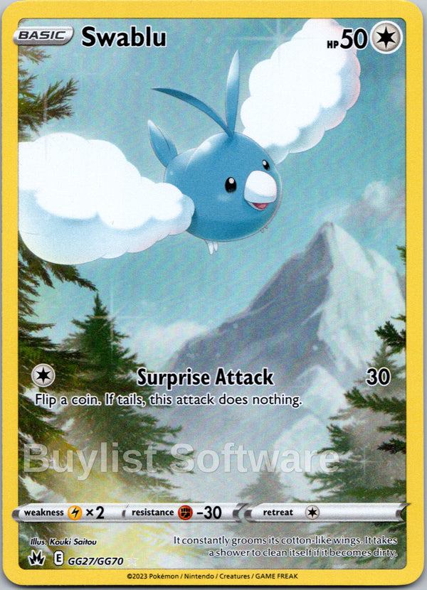 Swablu [GG27/GG70] [Crown Zenith: Galarian Gallery] Holofoil